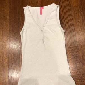 Charlotte Silver Tarantula Rhinestone Tank Top